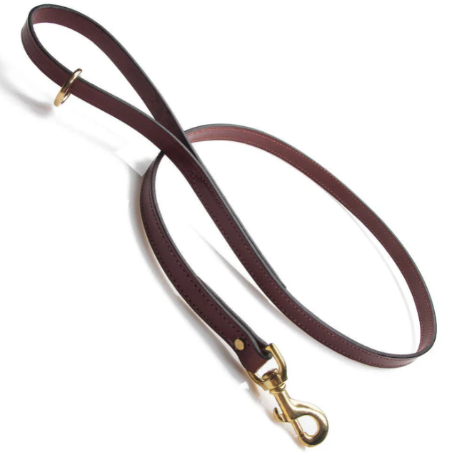 Mendota Leather Chestnut Snap Leash, 6'