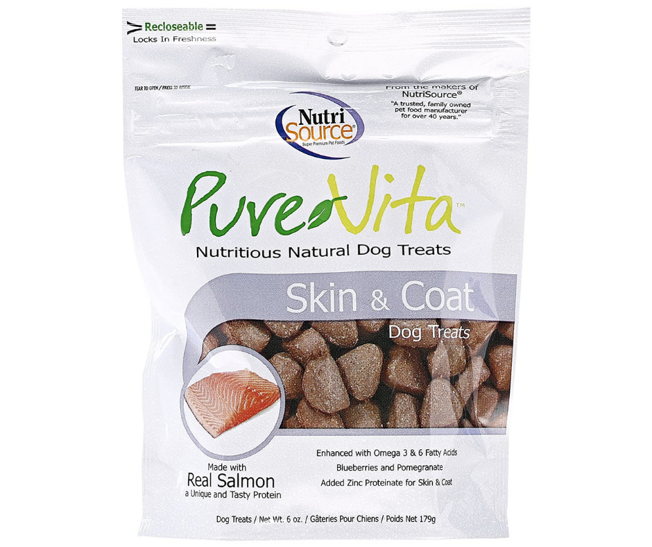 Pure Vita Skin & Coat Dog Treats, 6oz