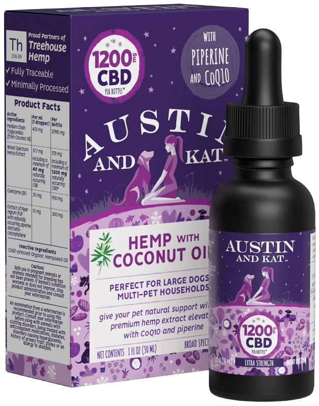Austin & Kat Dog Original CBD-1200 Oil, 1oz