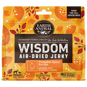 Earth Animal Wisdom Air-Dried Pumpkin Spice Jerky, 4oz