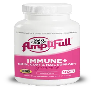 Nutrisource Amplifull Immune+Skin Dog Gummies, 11oz