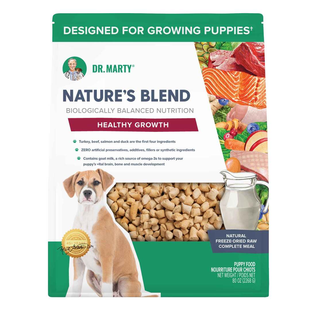 Dr. Marty Dog Freeze-Dried Nature's Blend Healthy Growth, 80oz