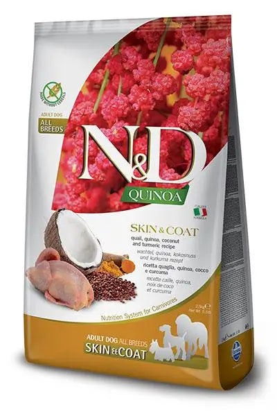 Farmina N&D Quinoa GF Skin & Coat Quail, 15.4lbs