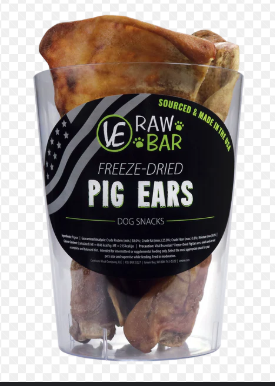 Vital Essentials RAW BAR Freeze-Dried Raw Pig Ears Dog Snacks