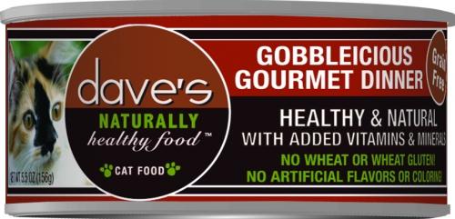 Dave's Cat Gobbleicious GF Gourmet Dinner, 5.5oz