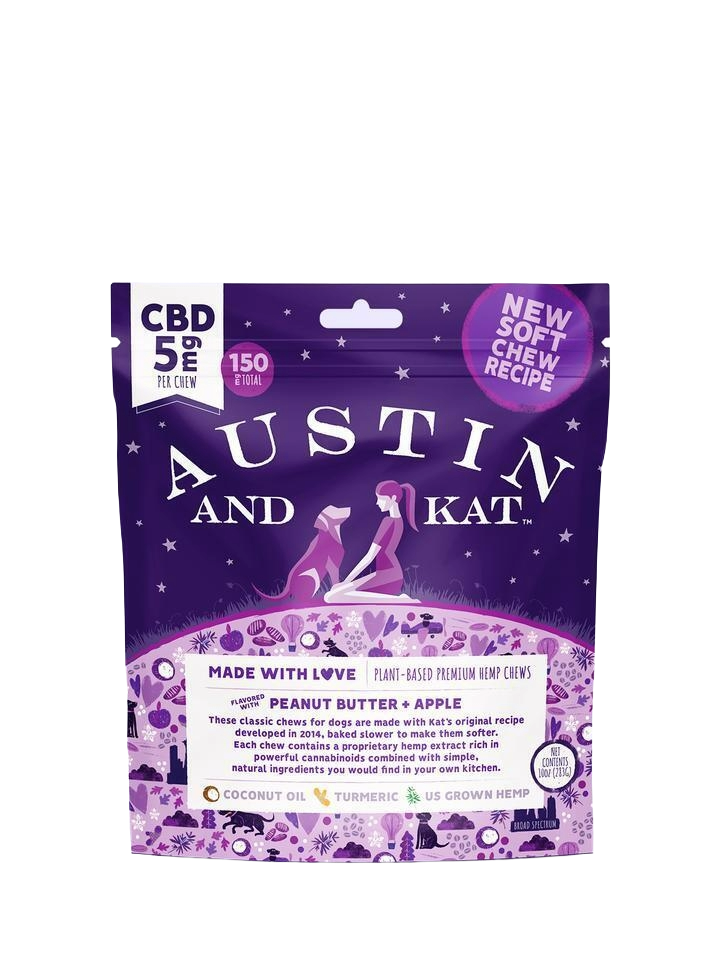 Austin & Kat Peanut Butter 5 mg CBD Treats, 10oz