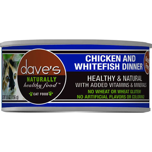 Dave's Naturally Healthy GF Chicken & Whitefish, 5.5oz