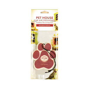 Pet House Car Air Freshener, Holidays Fur All