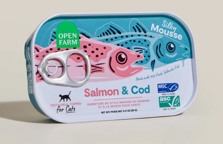 Open Farm Salmon & Cod Topper for Cats, 3.17oz