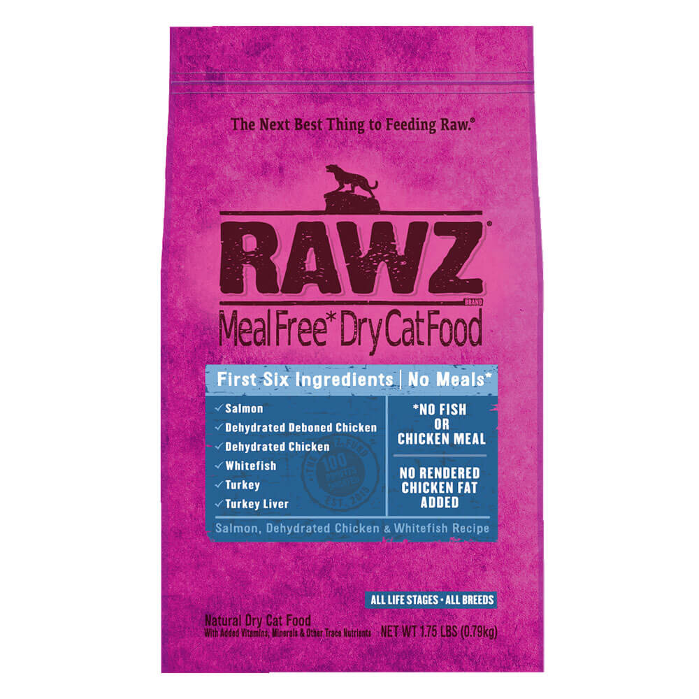 Rawz Meal-Free Salmon, Chicken & Whitefish Cat Food, 1.75lbs