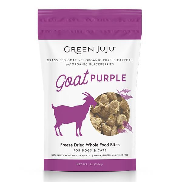 Green JuJu Dog Freeze Dried Goat Purple Topper, 3oz
