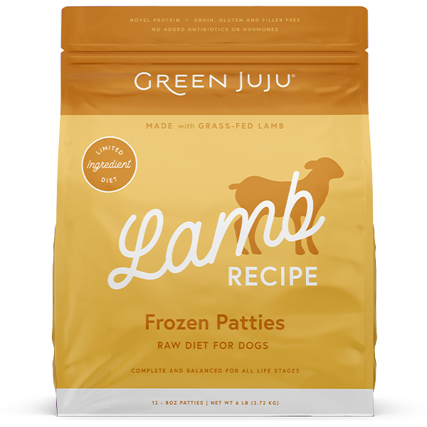 Green JuJu Dog Frozen Lamb Sliders, 6lbs