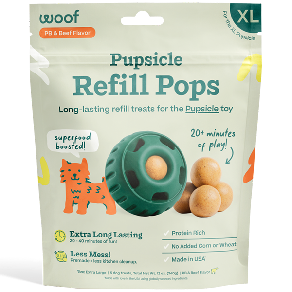Woof Pupsicle Refill Pops, Beef XL