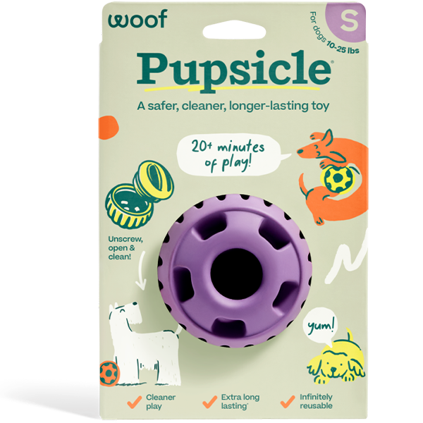 Woof Pupsicle Toy, Lavender, S