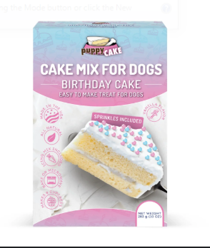 Puppy Cake Mix, Birthday Cake Flavored with Pupfetti Sprinkles, 10oz
