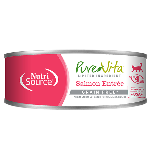 Pure Vita Cat GF Salmon Entree, 5.5oz