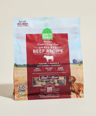 Open Farm Dog Freeze-Dried Morsels Grassfed Beef, 22oz