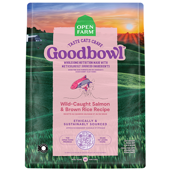 Open Farm Good Bowl Salmon & Brown Rice Cat Recipe, 3lbs