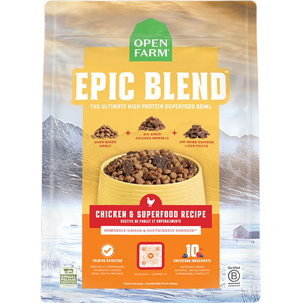 Open Farm Dog Epic Blend Chicken & Superfood, 18lbs