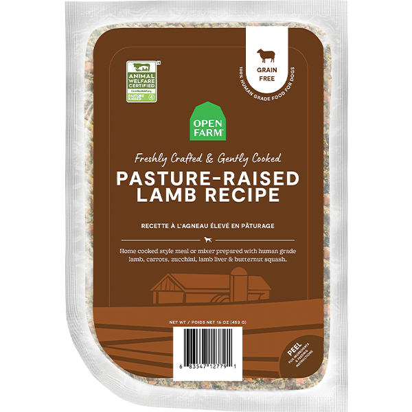 Open Farm Dog Frozen GF Gently Cooked Lamb, 16oz