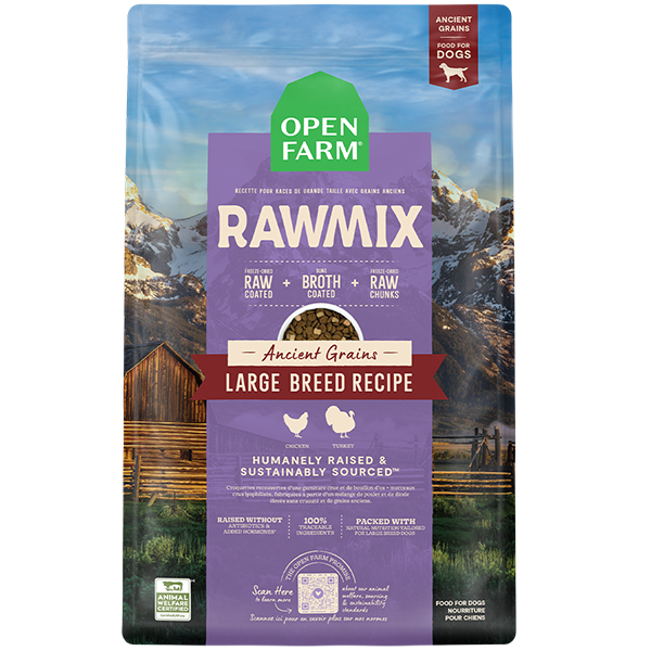 Open Farm Dog RawMix Ancient Grains Large Breed, 20lbs