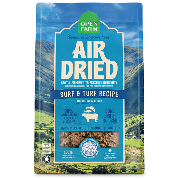 Open Farm Air Dried Dog Food Surf & Turf, 2lbs