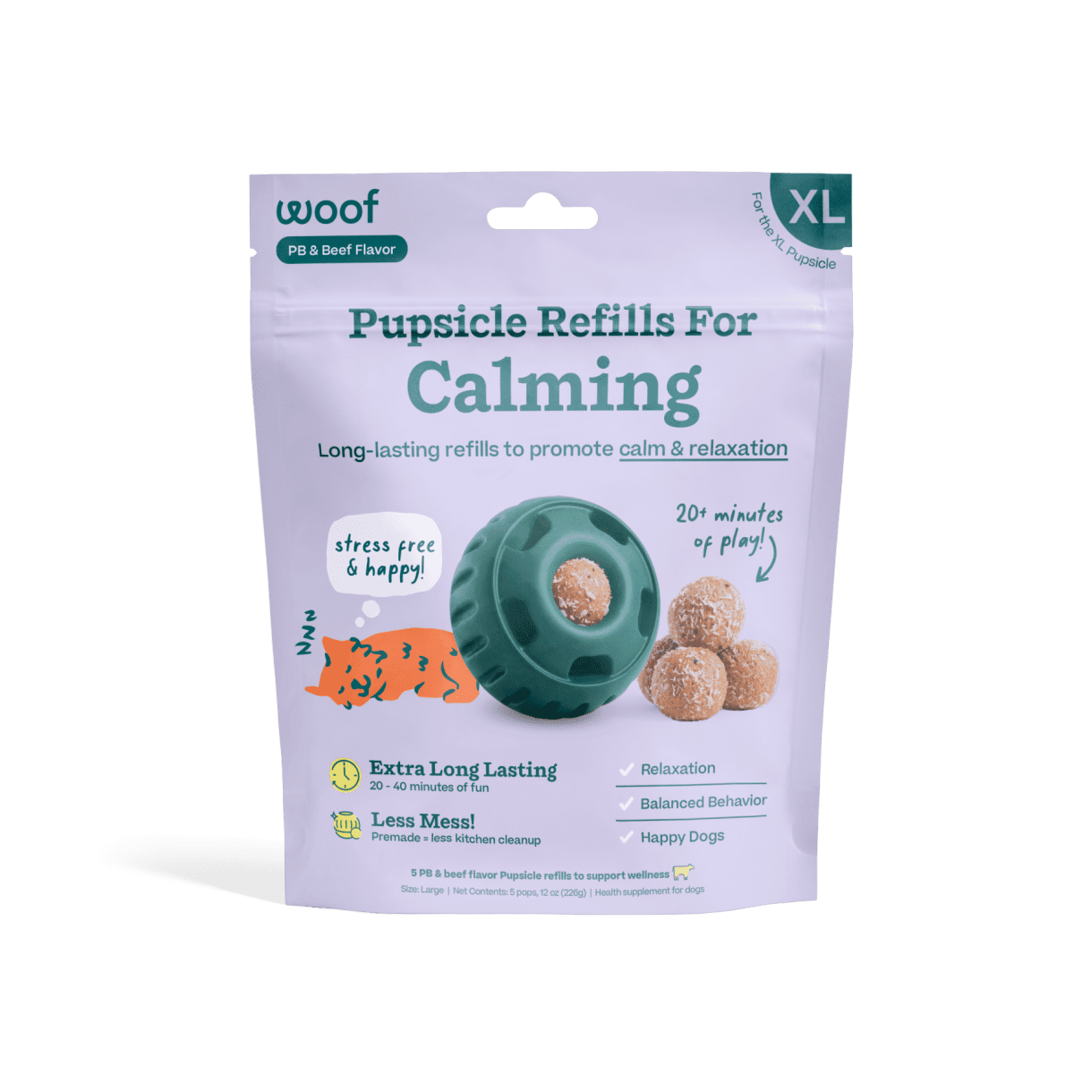 Woof Pupsicle Refill Pops Calm, XL