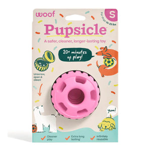 Woof Pupsicle Birthday Toy, Pink, S