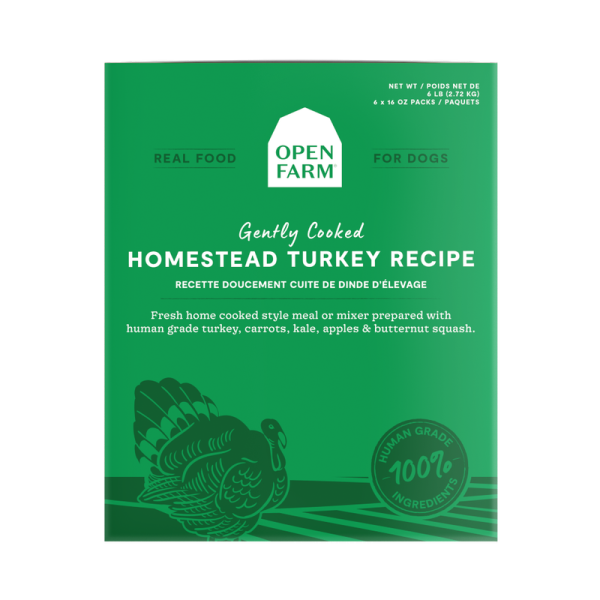 Open Farm Dog Frozen Gently Cooked Turkey, 96oz