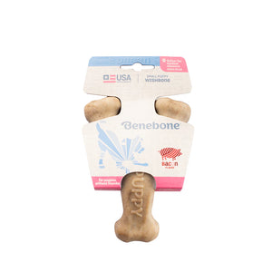 Benebone Puppy Chew Wishbone Real Bacon, S