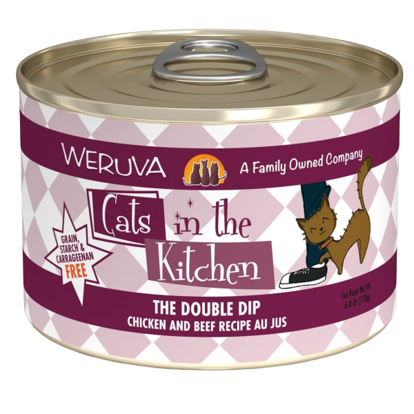 Weruva Cats In The Kitchen Double Dip Chicken & Beef Recipe, 6oz