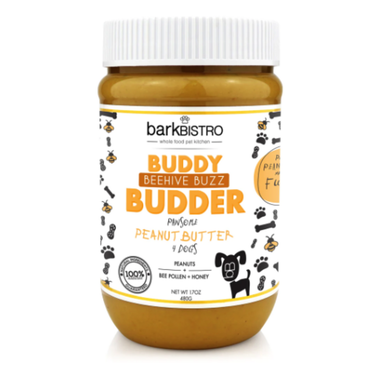 Bark Bistro Buddy Butter, Beehive Buzz, 17oz