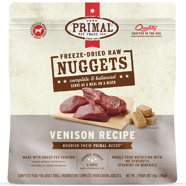 Primal Dog Freeze-Dried Venison, 14oz