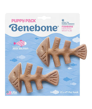Benebone Puppy Duo Jack Salmon, Sm