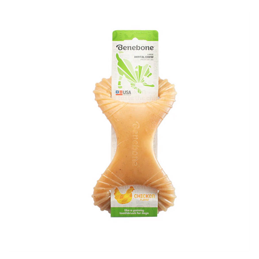 Benebone Rocking Dental Chicken Dog Chew, Jumbo