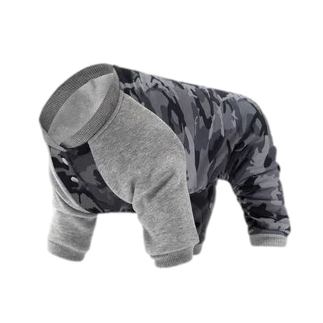 Canada Pooch Dog Frosty Sweatsuit Black Camo