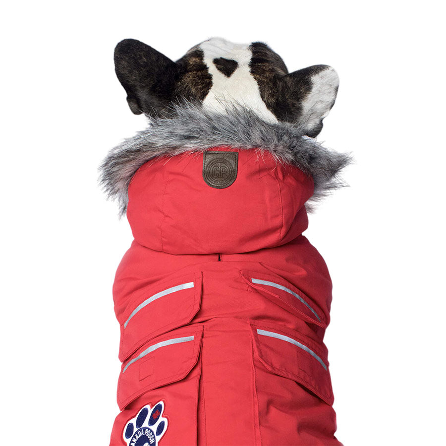 Canada Pooch Dog Everest Explorer Jacket Red Reflect