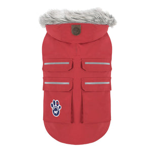 Canada Pooch Dog Everest Explorer Jacket Red Reflect