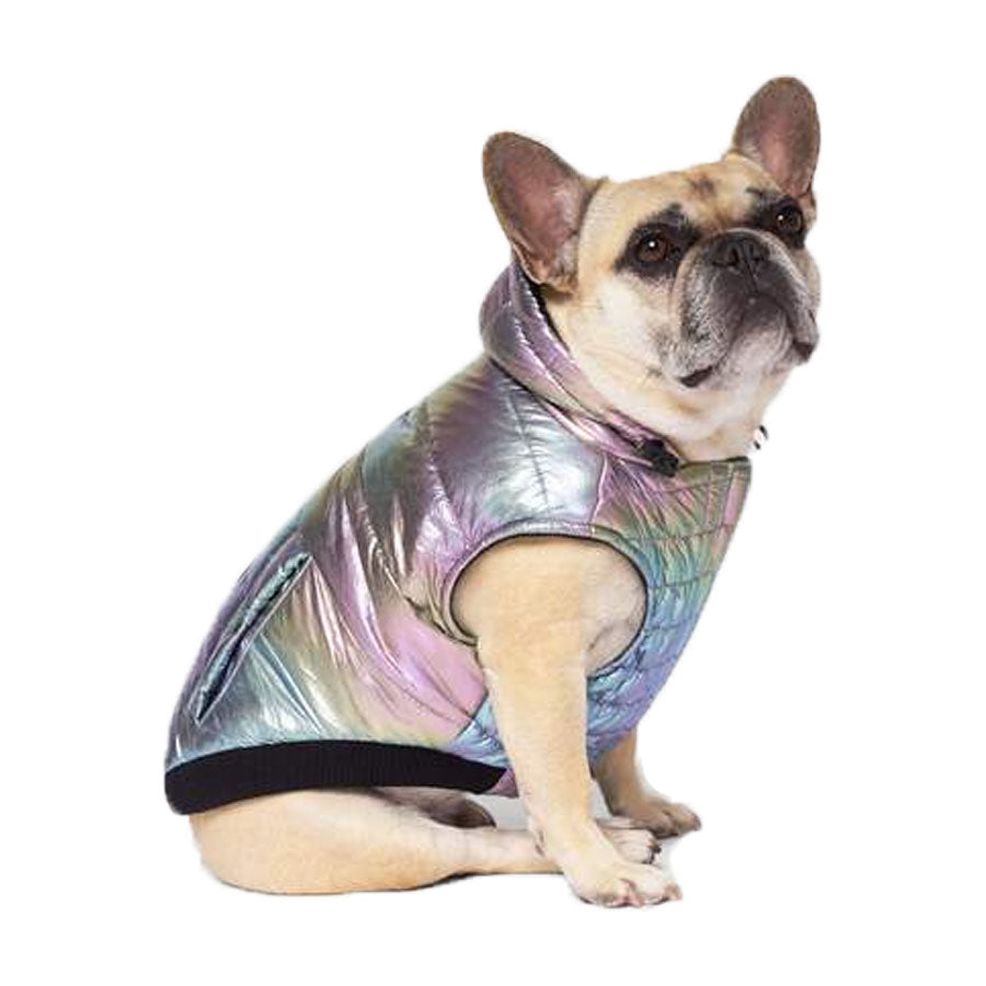 Canada Pooch Iridescent Shiny Puffer Vest