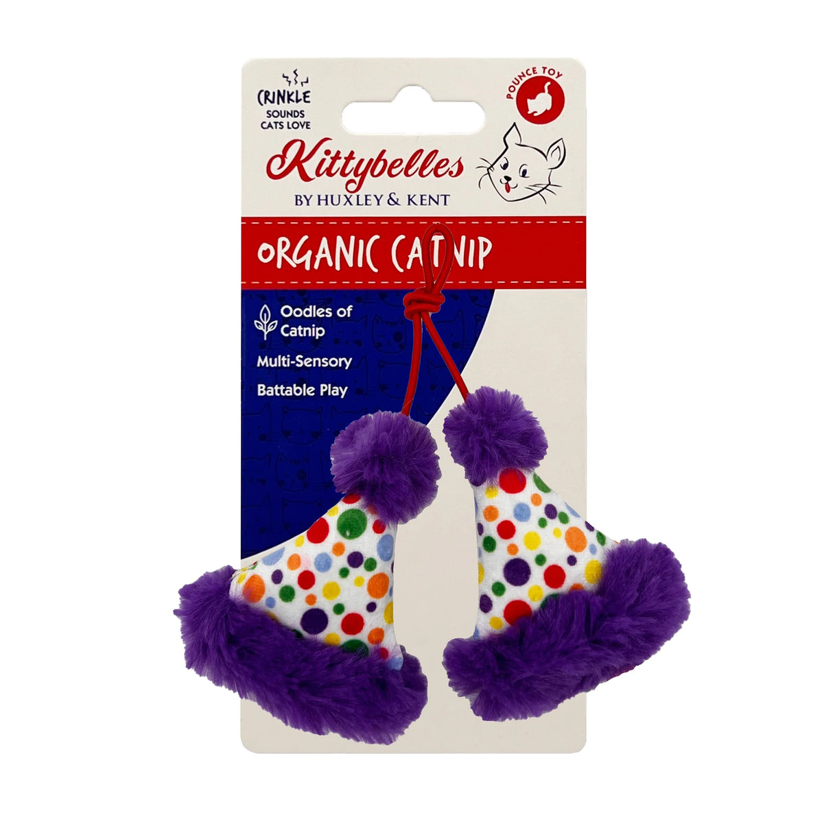 Huxley & Kent Kittybelles Party Hats Cat Toy