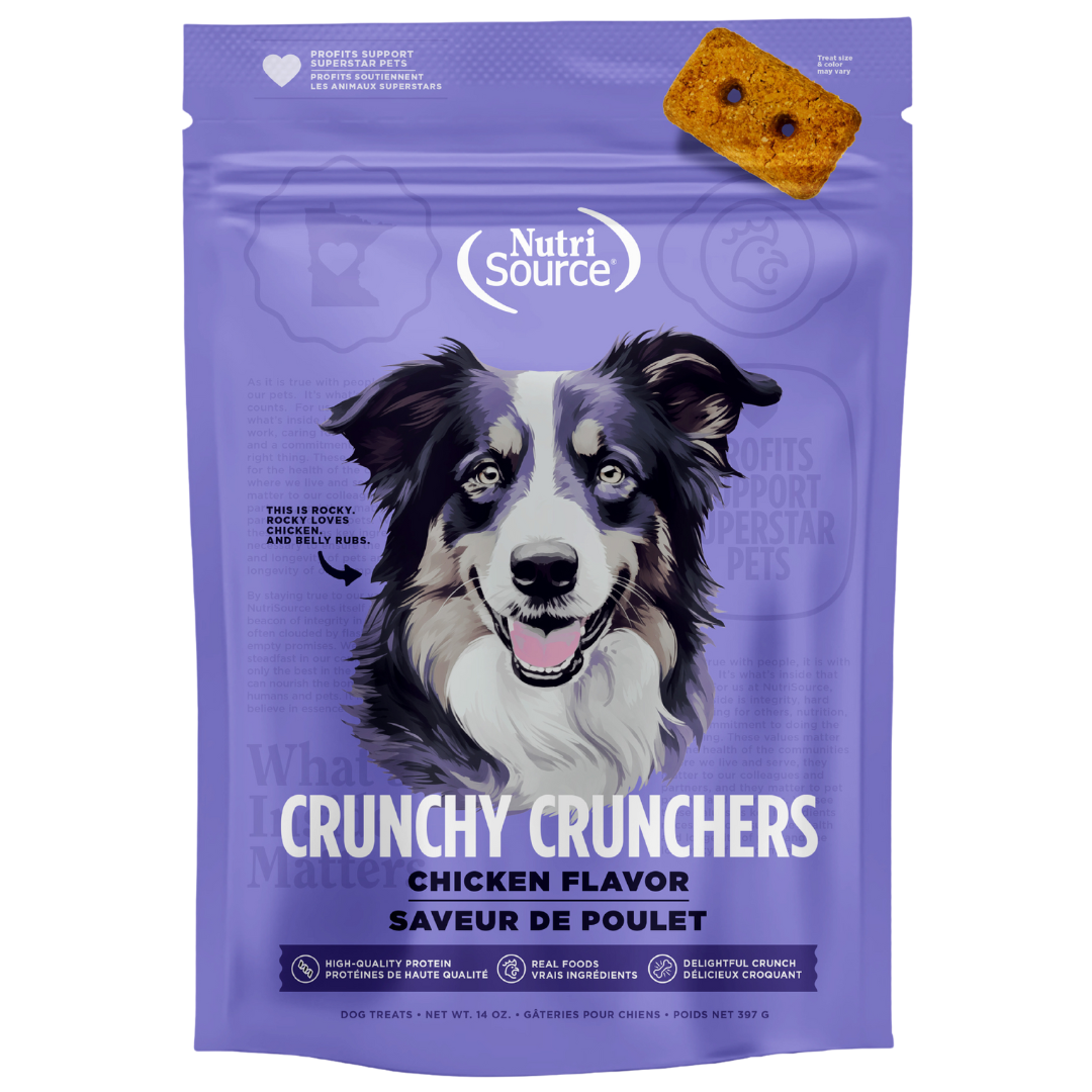 Nutrisource GF Crunchy Crunchers, Chicken, 14oz