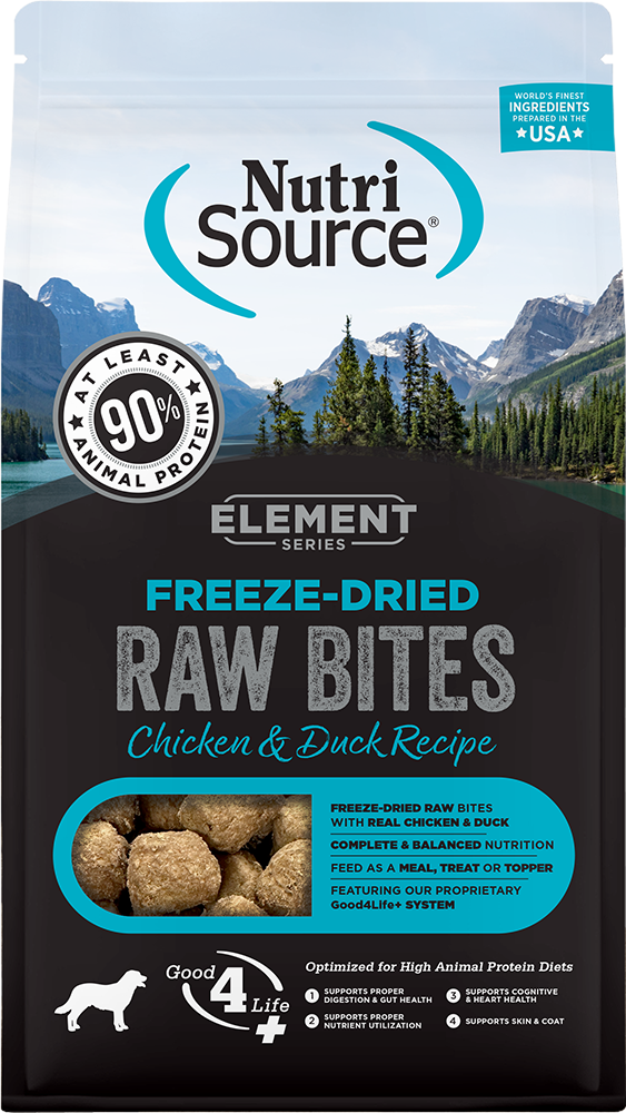 Nutrisource Elements Freeze Dried Raw Bites Chicken & Duck, 2.5oz