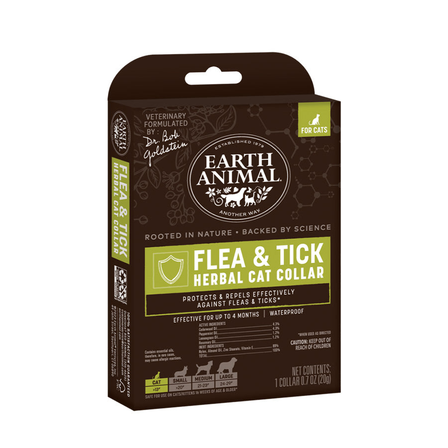 Earth Animal Natures Protection Herbal Flea & Tick Cat Collar