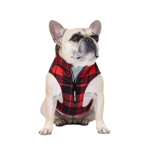 Canada Pooch Expedition Coat 2.0, Red Plaid, Size 28