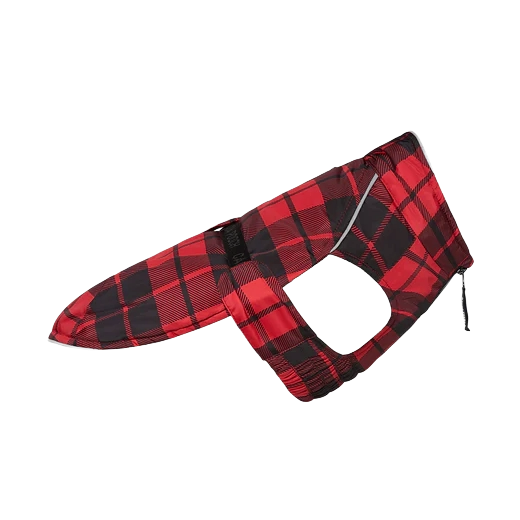 Canada Pooch Expedition Coat 2.0, Red Plaid, Size 28
