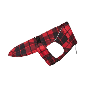 Canada Pooch Expedition Coat 2.0, Red Plaid, Size 28