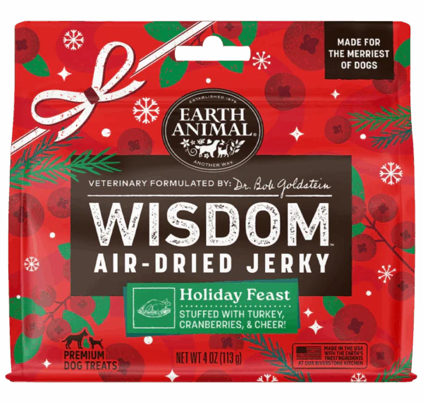 Earth Animal Wisdom Air-Dried Holiday Feast Jerky, 4oz