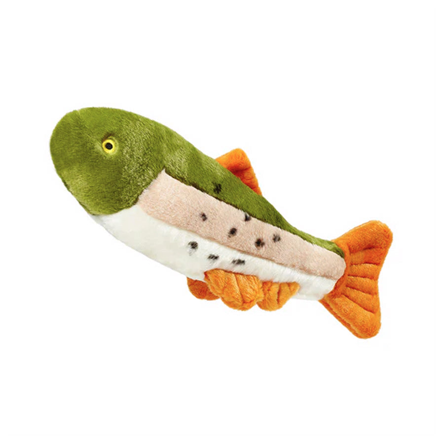 Fluff & Tuff Ruby Rainbow Trout Dog Toy