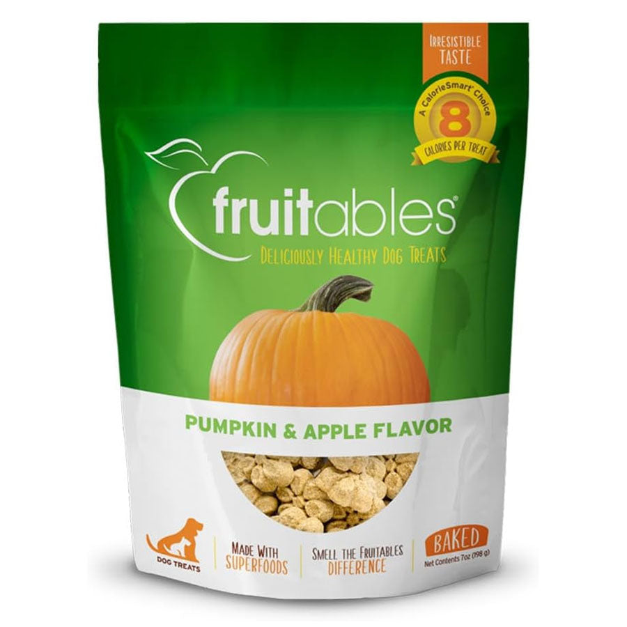 Fruitables Pumpkin & Apple Flavor Dog Treats, 7oz