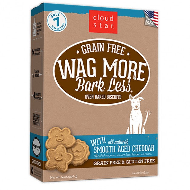 Wag More Bark Less Grain Free Smooth Aged Cheddar, 14oz